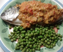 Orata in crosta di pomodori e olive