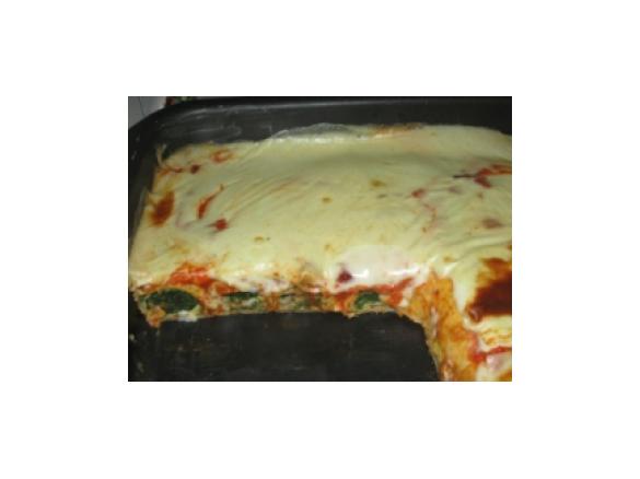 Crepes al forno con speck e spinaci