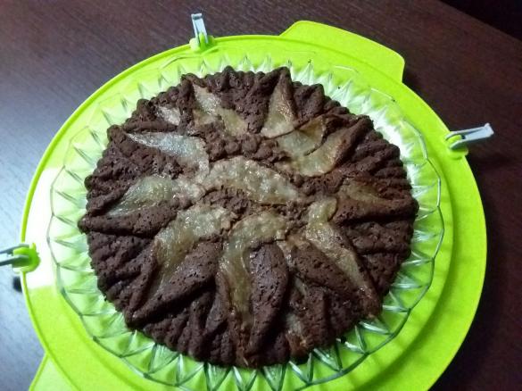 Torta cioccolato e pere light