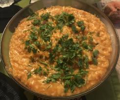 Risotto con crema di scampi