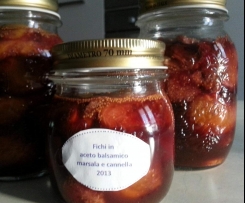 Fichi in marsala, aceto balsamico e cannella