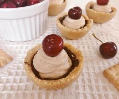 CESTINI BISCOTTO SENZA COTTURA CON CREMA AL FORMAGGIO E CILIEGIE - CONTEST CILIEGIE