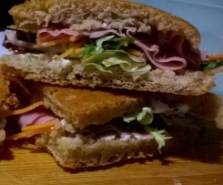 Focaccia tramezzino integrale pistacchi e limone