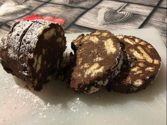 Il Salame di cioccolato dello chef