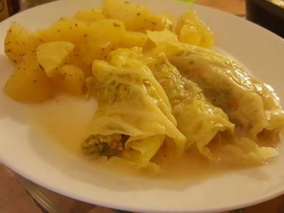 INVOLTINI DI VERZA E ORATA