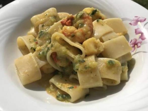 Calamarata al profumo di zafferano