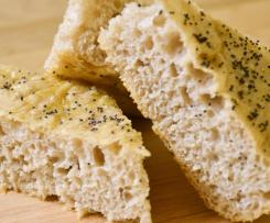 Focaccia a lunga lievitazione al sesamo