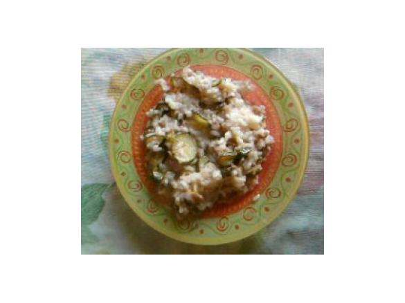 Risotto al prosecco con salsiccia e zucchine