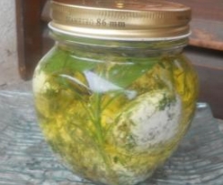 Bocconcini di formaggio sott'olio 