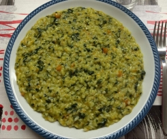 Risotto zucca e spinaci