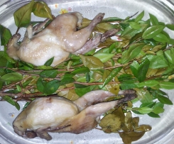 Quaglie al vapore al profumo di mirto