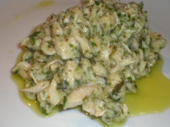 Straccetti di pollo al profumo di limone e rucola