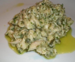 Straccetti di pollo al profumo di limone e rucola