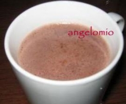 Cioccolata calda con biscotto 