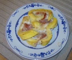 Rollè di frittata con prosciutto e silano