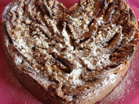 TORTA STRUDELOSA SENZA UOVA, LATTE E GLUTINE