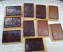 Biscotti di frolla con tavoletta di cioccolata