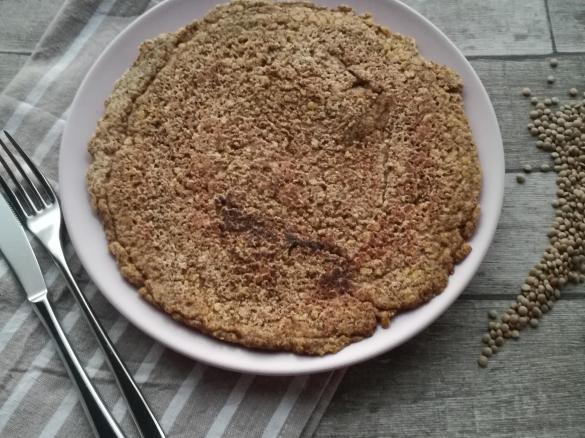 Piadina semplice di sole lenticchie