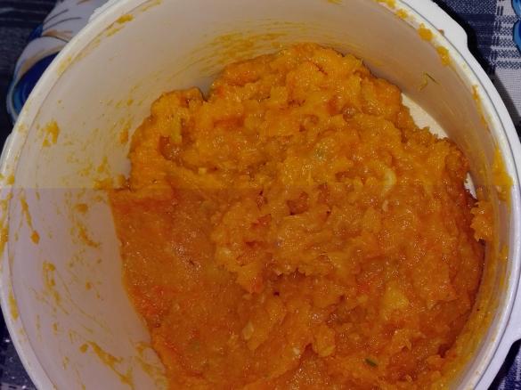 Polpettone di carne con cuore cremoso di zucca e fontina