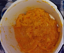 Polpettone di carne con cuore cremoso di zucca e fontina