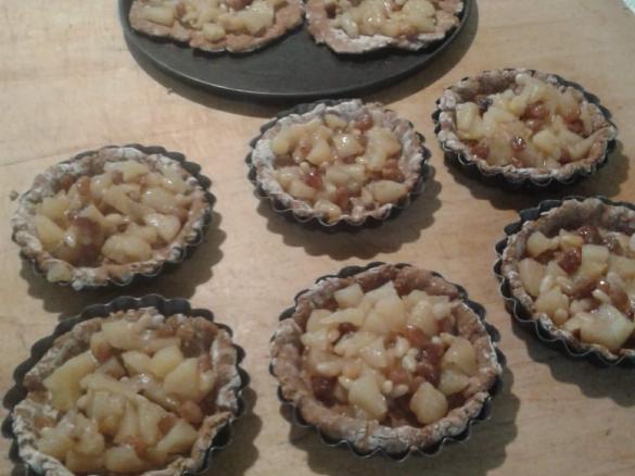 Crostatine con farina di castagne  e mele (dieta dei gruppi sanguigni)