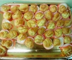 Bignè di S. Giuseppe all’amaretto finger food