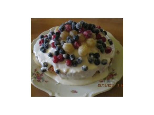 Torta Con Frutta Brinata