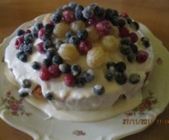 Torta Con Frutta Brinata