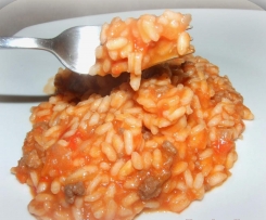 Risotto al ragù di carne