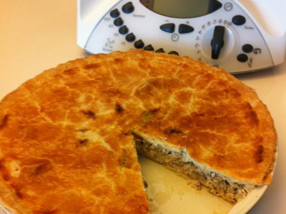 Sformato di pollo con salsa allo yogurt