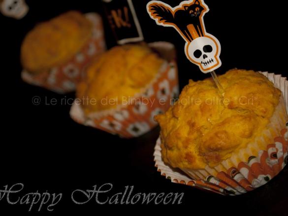MUFFIN SALATI ZUCCA E SCAMORZA-HALLOWEEN