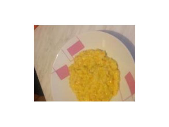 Risotto di carote mantecato con scamorza affumicata