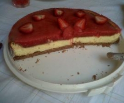 Cheesecake con copertura di fragole
