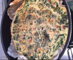 TORTA SALATA FAGIOLINI E SPINACI