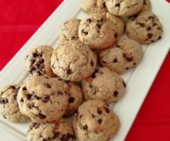 Biscotti con gocce di cioccolato ( con olio di cocco )