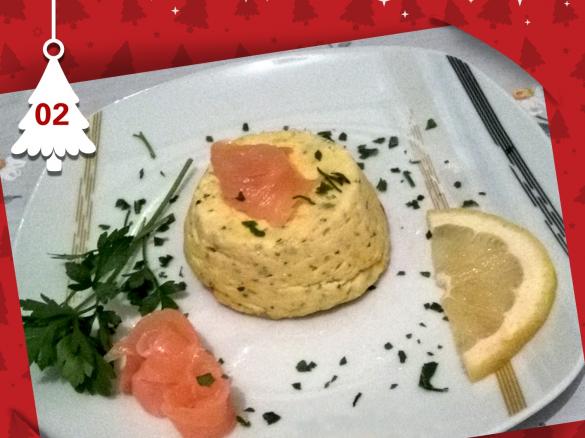 Flan al salmone affumicato - Natale