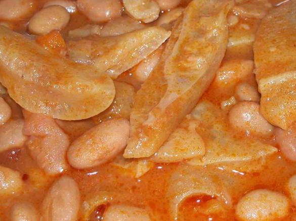 Trippa alla romana con fagioli