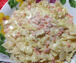Farfalle salmone,mascarpone e zenzero