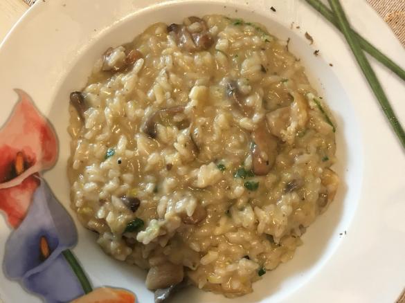 RISOTTO PORCINI TARTUFO E CROSTE DI PARMIGIANO