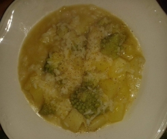 RISOTTO PORRI, MELA, BROCCOLO E PATATE
