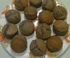 Muffin con banana e noci