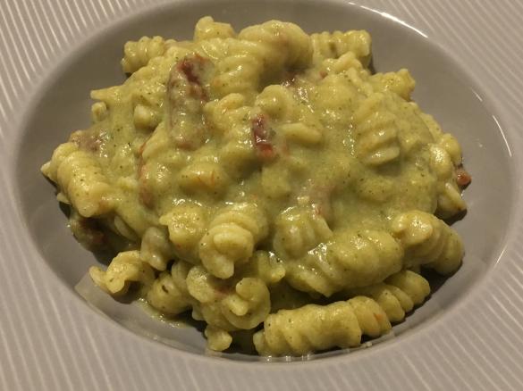 Pasta risottata con sgombro