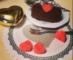 Plum-cake con sorpresa (san valentino)