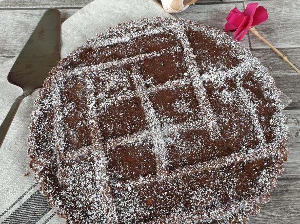 Crostata senza glutine con crema pasticcera al cioccolato