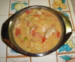 Pollo in salsa di verdure