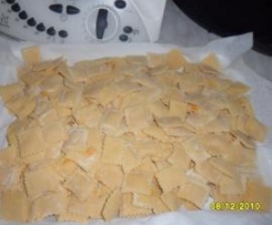 ravioli di zucca (pasta fresca fatta da me)