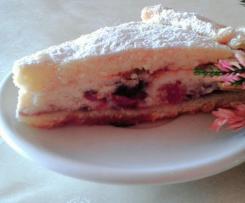 Torta con ricotta, ciliegie e mirtilli aromatizzata al bergamotto - Contest Ciliegie
