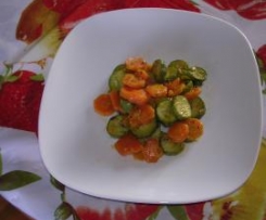 Carote e zucchine alle erbette