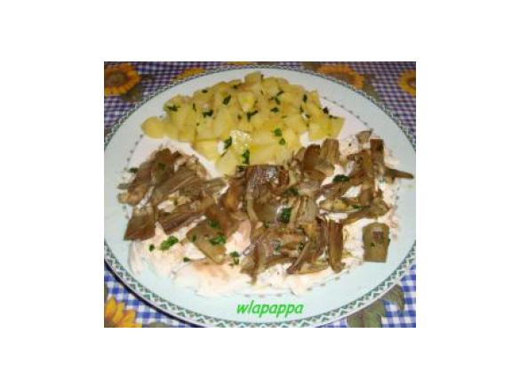 orate al vapore con patate e carciofi (o funghi)
