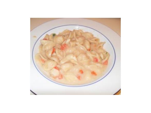 Orecchiette ai totani con crema di fagioli